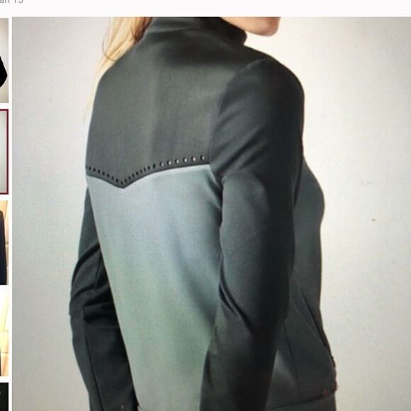 Fabletics Cleo Green Full Zip Front Perforated Jacket Women's Size XL - Picture 10 of 11